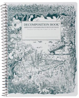 Decomposition Spiral Notebook Large Ruled Garden Gnomes
