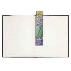 Van Gogh's Irises Bookmark: Double sided, textured, rounded edges