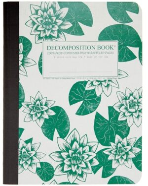 Decomposition Notebook Ruled Large Lily Pads