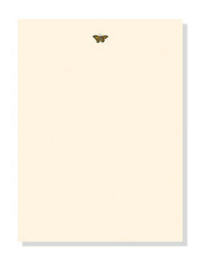 Letter Writing Set Gold Butterfly