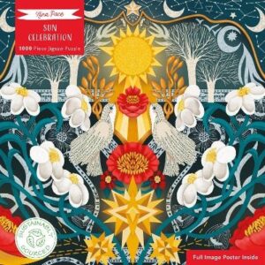 Adult Sustainable Jigsaw Puzzle Nina Pace: Sun Celebration: 1000-pieces. Ethical, Sustainable, Earth-friendly