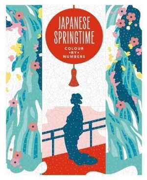 Japanese Springtime: Sophisticated Colour-by-Numbers Book for Adults