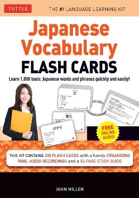 Japanese Vocabulary Flash Cards Kit: Learn 1000 basic Japanese words and phrases quickly and easily! (Boxed Set of 200 Double-Sided Flash Cards with S