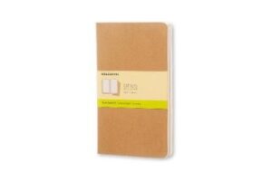 Moleskine Cahier Journals Large Kraft Brown Plain Pack 3