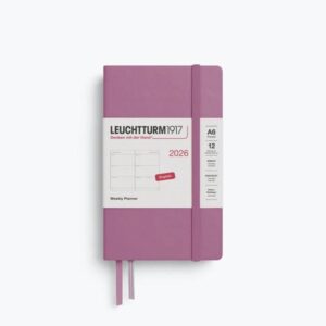 Weekly Planner Dusty Rose Hardcover A6 2026