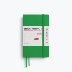 Weekly Planner Spring Leaf Hardcover A6 2026